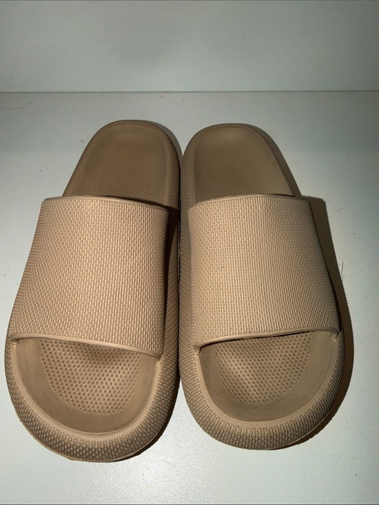Shoes - Neutral Tan Slide Sandals